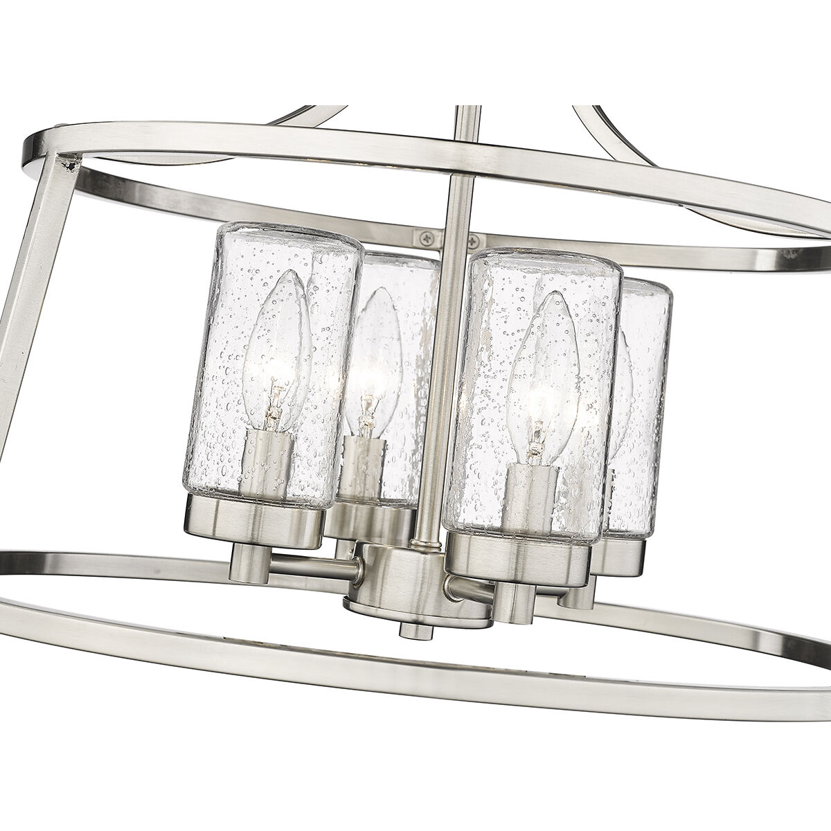 Errol 4 Light 17.99 inch Brushed Nickel Semi-Flush Mount Ceiling Light